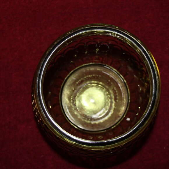 Vintage EO Brody Co Glass Emerald Green Fish Scale Pattern Bowl or Wide Vase - Picture 4 of 4